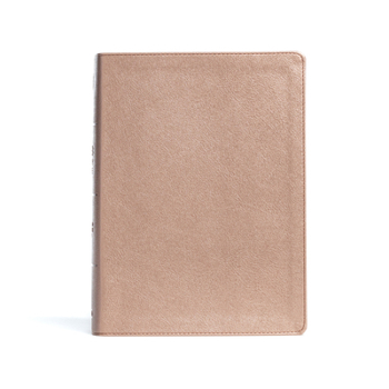 Imitation Leather CSB Study Bible, Rose Gold Leathertouch, Indexed Book
