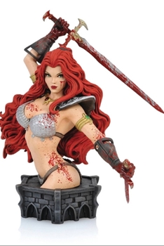 Toy Women of Dynamite: Red Sonja by Arthur Adams Bust - Blood-Splattered Edition Book
