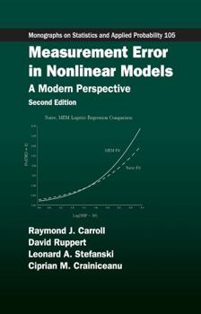 Hardcover Measurement Error in Nonlinear Models: A Modern Perspective, Second Edition Book