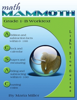Paperback Math Mammoth Grade 1-B Worktext Book