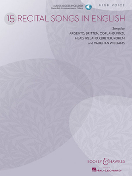 Paperback 15 Recital Songs in English Book/Online Audio [With CD (Audio)] Book