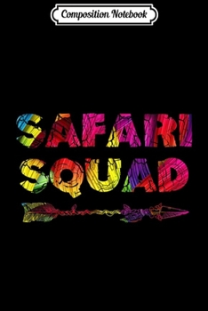 Composition Notebook: Safari Squad African Summer Vacay Trip Zebra  Journal/Notebook Blank Lined Ruled 6x9 100 Pages