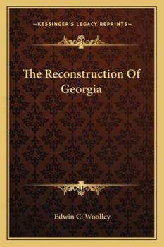 Paperback The Reconstruction Of Georgia Book