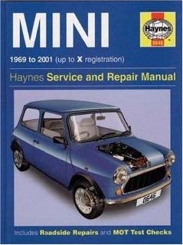 Hardcover Mini 1969 to 2001 (Up to X Registration) Haynes Service and Repair Manual: Includes Roadside Repairs and MOT Test Checks Book