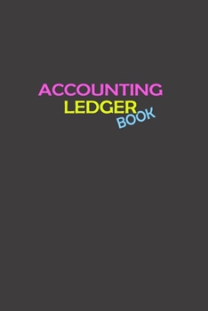 Paperback Accounting Ledger Book: Book Gray cover Simple Accounting Ledger for Bookkeeping Book