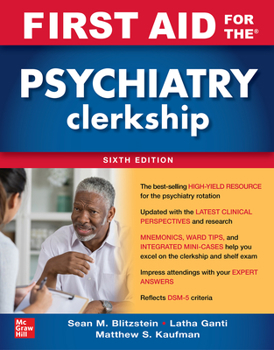 Paperback First Aid for the Psychiatry Clerkship, Sixth Edition Book