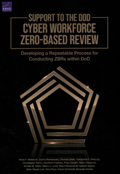 Paperback Support to the Dod Cyber Workforce Zero-Based Review: Developing a Repeatable Process for Conducting Zbrs Within Dod Book