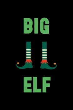 Big Elf: All Purpose 6x9 Blank Lined Notebook Journal Way Better Than A Card Trendy Unique Gift Solid Black Elf