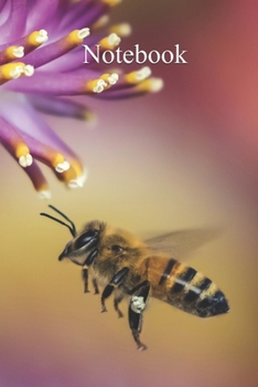 Notebook: Notebook Bee | Fun gift for someone’s birthday, perfect present for a friend or a family member. Blank Lined Journal, Notebook, Diary, ... glossy cover, 6x9 inches (15.2 cm x  22.9 cm)