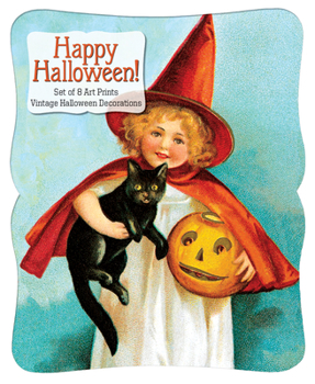 Happy Halloween - Vintage Decoration Print Set. (Print-Halloween)