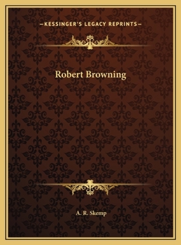 Hardcover Robert Browning Book