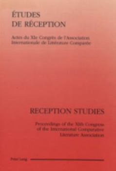 Paperback Etudes de Réception- Reception Studies: Reception Studies [French] Book
