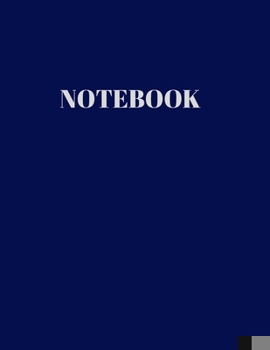 Paperback Notebook: Blue design softcover composition Notebook, medium ruled paper 8.5"? 11" 110 pages Book