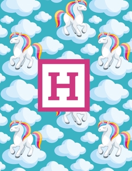 H: Letter Monogrammed Unicorn Daily Planner January 2020 - December 2020 Appointment Book Day Schedule For Women Girls - Cute Magical Animal (8.5"x11")
