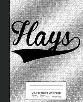 Paperback College Ruled Line Paper: HAYS Notebook Book