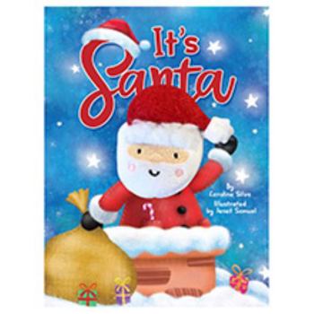 Board book It's Santa - Finger Puppet Book - Novelty Book - Children's Board Book - Interactive Fun Child's Book - Christmas Kid's Book
