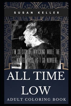 Paperback All Time Low Adult Coloring Book: Pop Punk Icons and Famous Alt Rock Idols Inspired Coloring Book for Adults Book