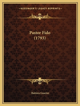 Paperback Pastor Fido (1793) Book