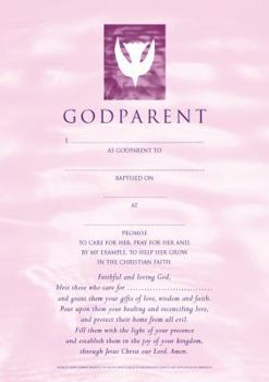 Godparent Certificates Girl Contemporary (Pack of 20)