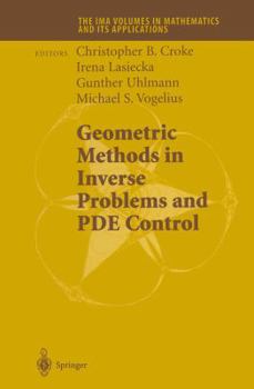 Paperback Geometric Methods in Inverse Problems and Pde Control Book