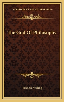 Hardcover The God of Philosophy Book