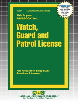 Paperback Watch, Guard and Patrol License Book