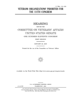 Veterans organizations’ priorities for the 111th Congress