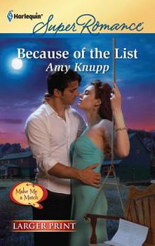 Paperback Because of the List [Large Print] Book