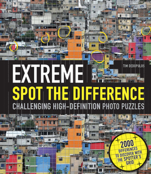 Hardcover Extreme Spot the Difference: Challenging High-Definition Photo Puzzles-Includes a Unique Transparent Plastic Spotters Grid Book