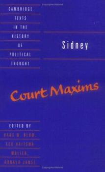 Paperback Sidney: Court Maxims Book