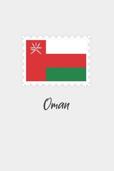 Oman flag minimalist notebook: Country national flag travel journal notebook