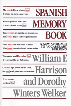 Paperback Spanish Memory Book: A New Approach to Vocabulary Building Book