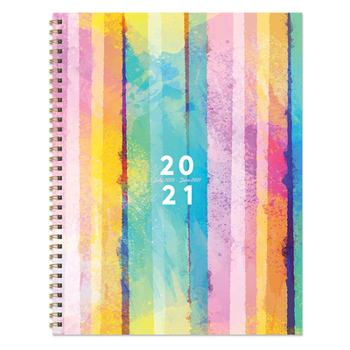 Office Product Cal 2021- Painted Stripe Academic Year Planner Book