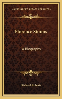 Hardcover Florence Simms: A Biography Book
