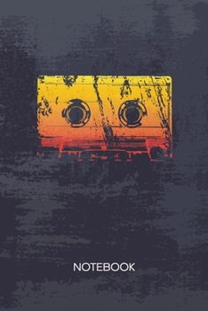 Bullet Dotted Journal: 80s Kids Notebook Dotted Grid a5 6x9 120 Pages - Vintage Mixtape Planner 90s Retro Party Diary Childhood Memories - 90s Kids Partygoer Gift Idea for Men and Women