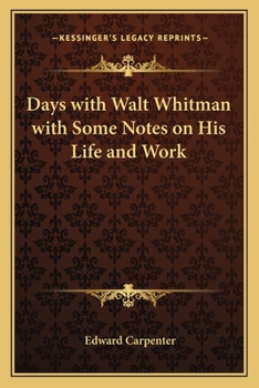 Days With Walt Whitman