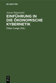 Hardcover Einführung in Die Ökonomische Kybernetik [German] Book