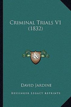 Paperback Criminal Trials V1 (1832) Book