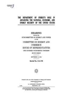 The Department of Energy's Role in Advancing the National