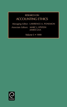 Hardcover Research on Accounting Ethics Book