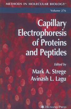 Paperback Capillary Electrophoresis of Proteins and Peptides Book