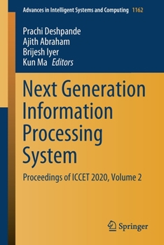 Paperback Next Generation Information Processing System: Proceedings of Iccet 2020, Volume 2 Book