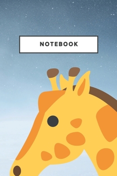 Notebook: Giraffe And Stars Notebooks And Journal Soft Cover Lined Animal Pet Composition Book For Boys And Girls