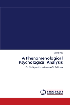 Paperback A Phenomenological Psychological Analysis Book