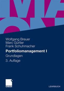 Paperback Portfoliomanagement I: Grundlagen [German] Book