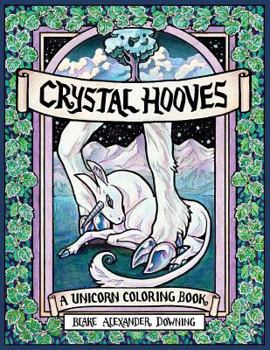 Paperback Crystal Hooves: A Unicorn Coloring Book