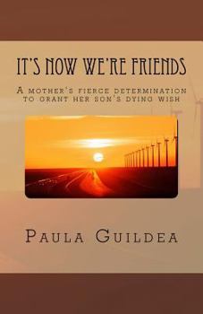Paperback It's Now We're Friends: A Mother's Desperate Journey, to Fulfil Her Son's Dying Wish Book
