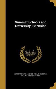 Hardcover Summer Schools and University Extension Book