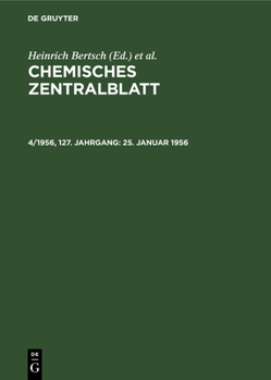 Hardcover 25. Januar 1956 [German] Book