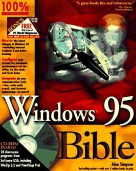 Paperback Windows 95 Bible, with CD Book